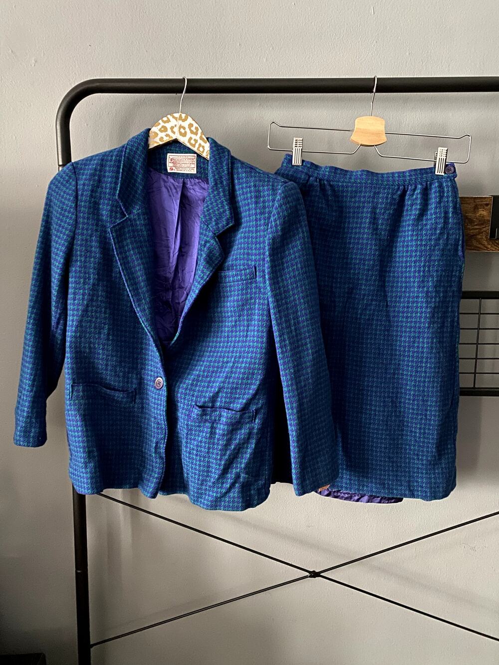 Pendleton Petites Wool Blazer and Skirt Set | 8